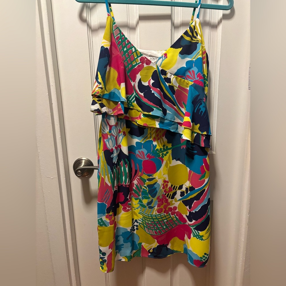 J. Crew Multicolor Abstract Dress - size 4